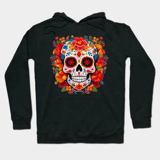 Day of the Dead Dia de Los Muertos Sugar Skull Hoodie